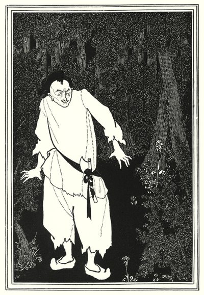 Ali Baba nel bosco da Aubrey Beardsley